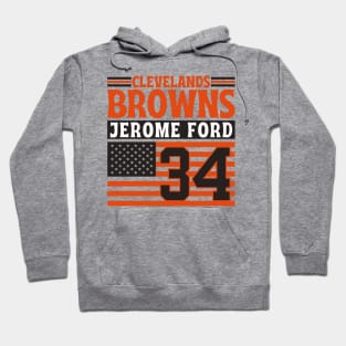 Cleveland Browns Ford 34 American Flag Football Hoodie